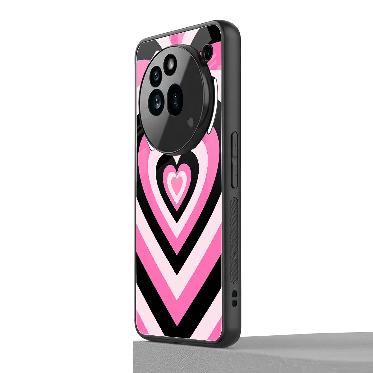 Y2K Bubblegum Hearts nothing phone 3a pro mobile cover | shockproof glass phone case