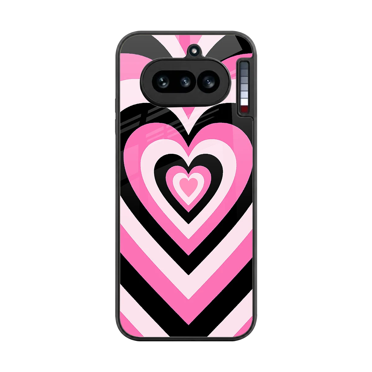 Y2K Bubblegum Hearts back phone cover | glass case for nothing phone 4a