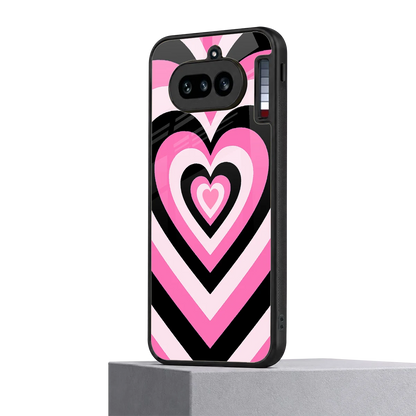 Y2K Bubblegum Hearts nothing phone 4a mobile cover | shockproof glass phone case