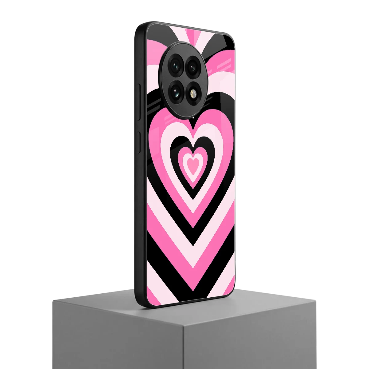 Y2K Bubblegum Hearts oneplus 13r mobile cover | shockproof glass phone case
