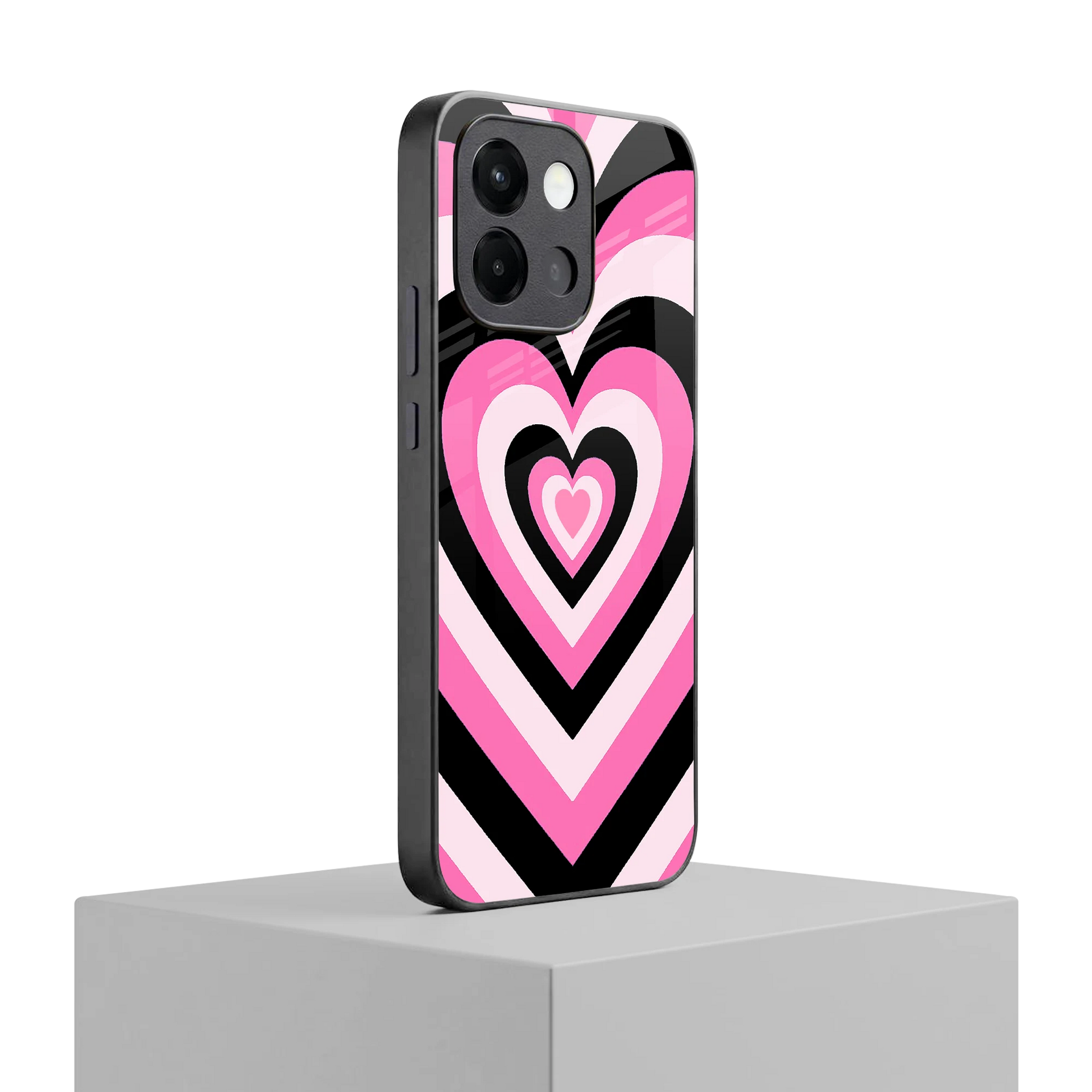 Y2K Bubblegum Hearts oneplus 13s mobile cover | shockproof glass phone case
