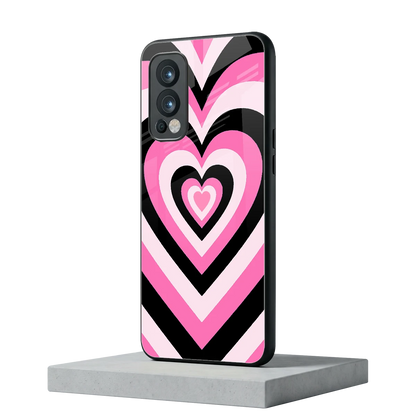 Y2K Bubblegum Hearts oneplus nord 2 mobile cover | shockproof glass phone case