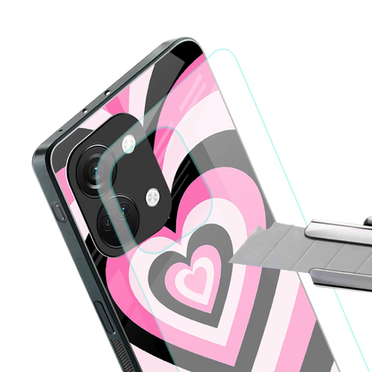 Y2K Bubblegum Hearts stylish phone case for oneplus nord 3 | glossy glass and slim fit
