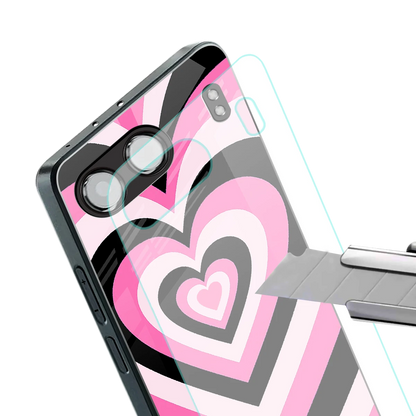 Y2K Bubblegum Hearts stylish phone case for oneplus nord 4 | glossy glass and slim fit