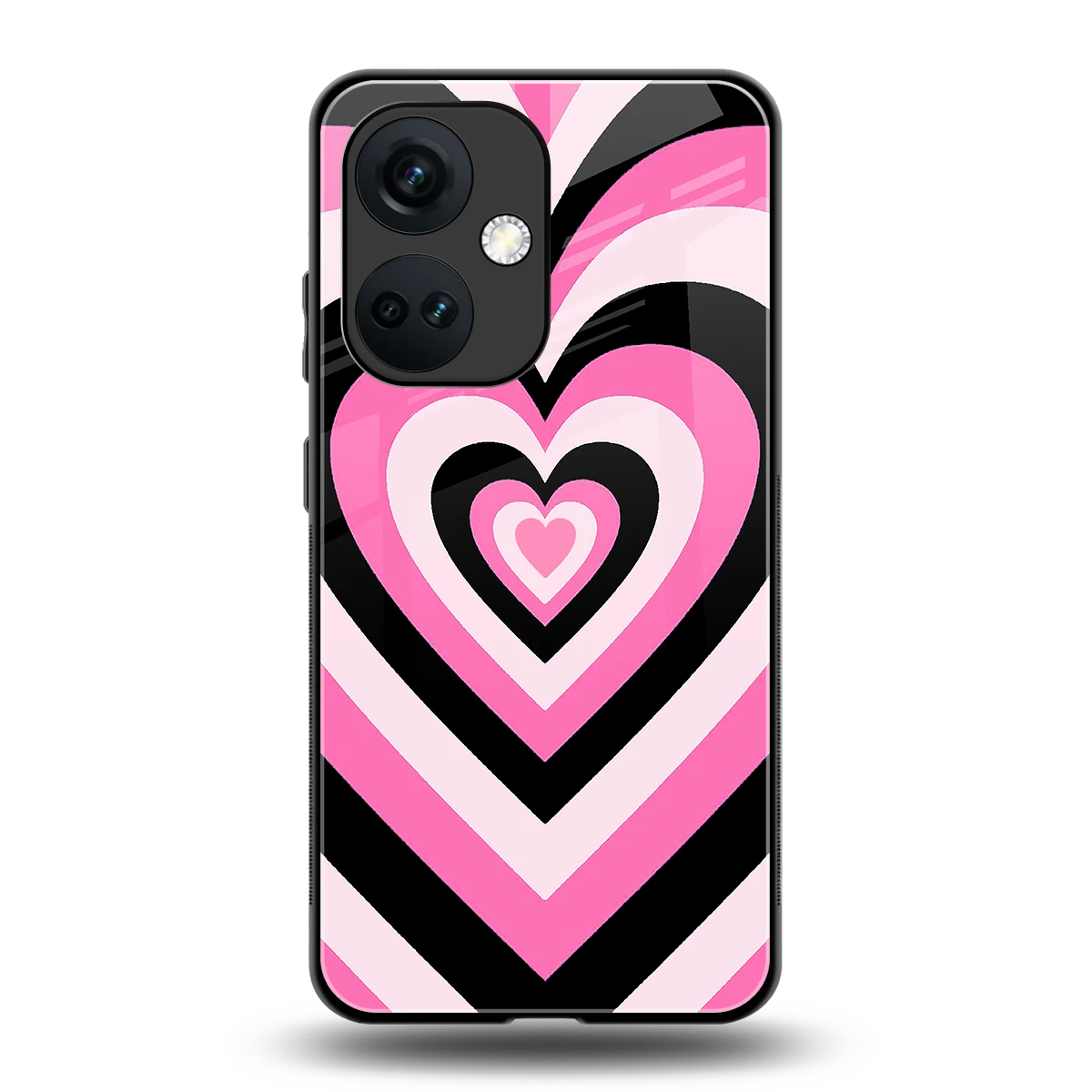 Y2K Bubblegum Hearts back phone cover | glass case for oneplus nord ce 3