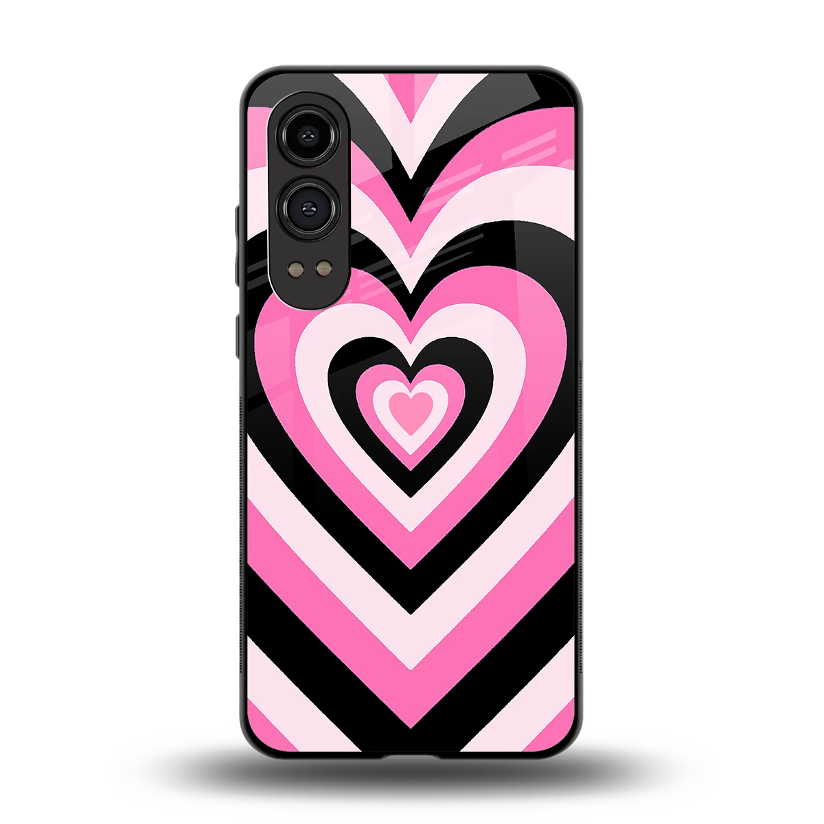 Y2K Bubblegum Hearts back phone cover | glass case for oneplus nord ce 4 lite