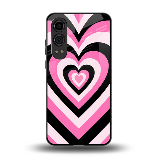 Y2K Bubblegum Hearts back phone cover | glass case for oneplus nord ce 4 lite