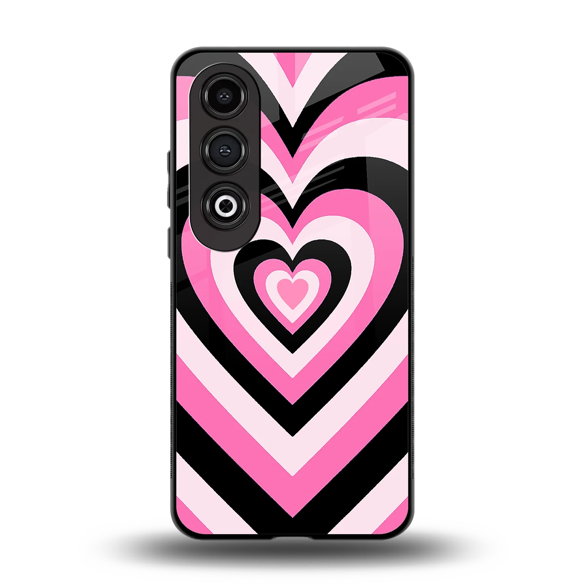 Y2K Bubblegum Hearts back phone cover | glass case for oneplus nord ce 4