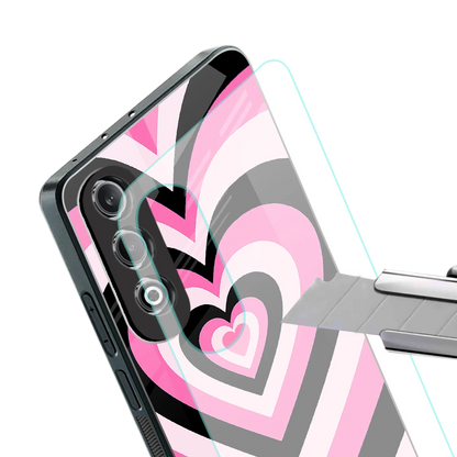 Y2K Bubblegum Hearts stylish phone case for oneplus nord ce 4 | glossy glass and slim fit