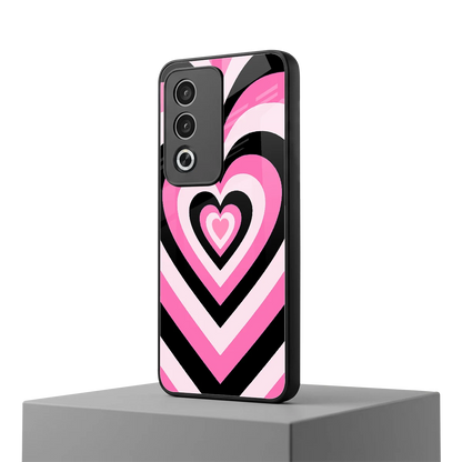 Y2K Bubblegum Hearts oppo a3 pro mobile cover | shockproof glass phone case