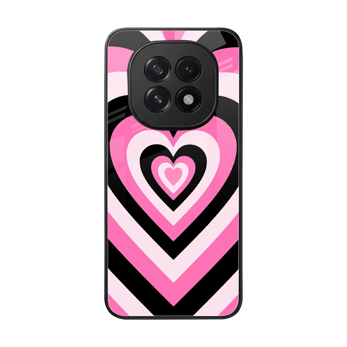Y2K Bubblegum Hearts back phone cover | glass case for oppo f29 5g