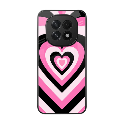 Y2K Bubblegum Hearts back phone cover | glass case for oppo f29 5g