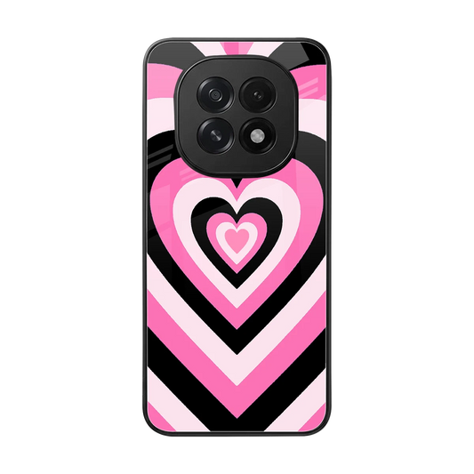 Y2K Bubblegum Hearts back phone cover | glass case for oppo f29 5g