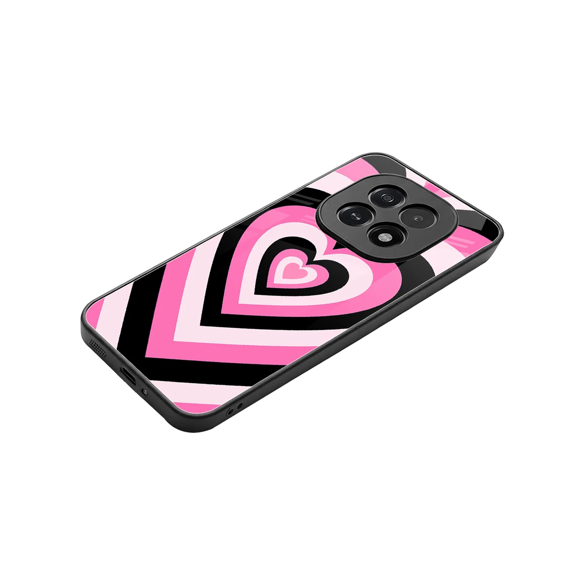 Y2K Bubblegum Hearts stylish phone case for oppo f29 5g | glossy glass and slim fit