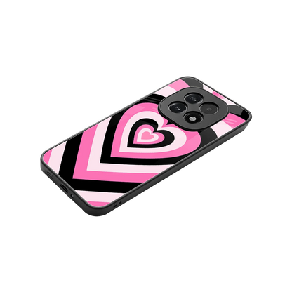 Y2K Bubblegum Hearts stylish phone case for oppo f29 5g | glossy glass and slim fit