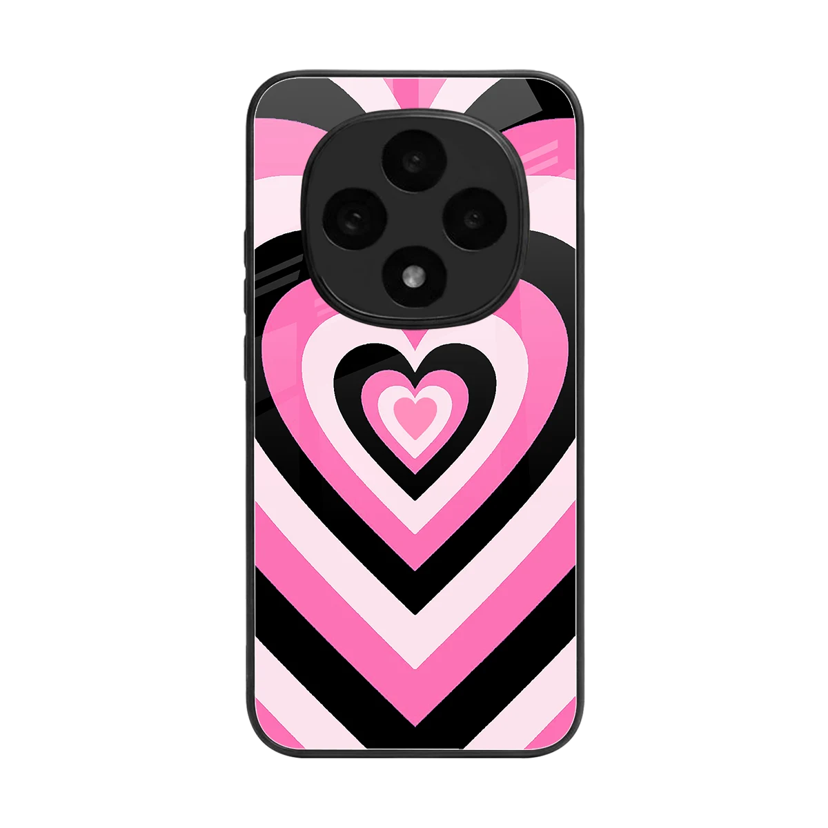 Y2K Bubblegum Hearts back phone cover | glass case for oppo f31 pro 5g