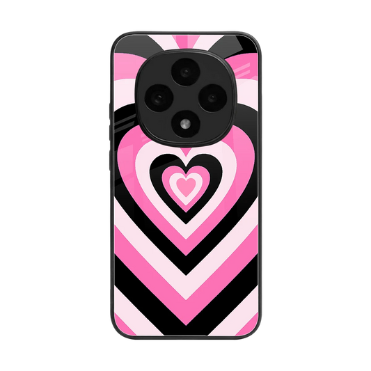 Y2K Bubblegum Hearts back phone cover | glass case for oppo f31 pro 5g