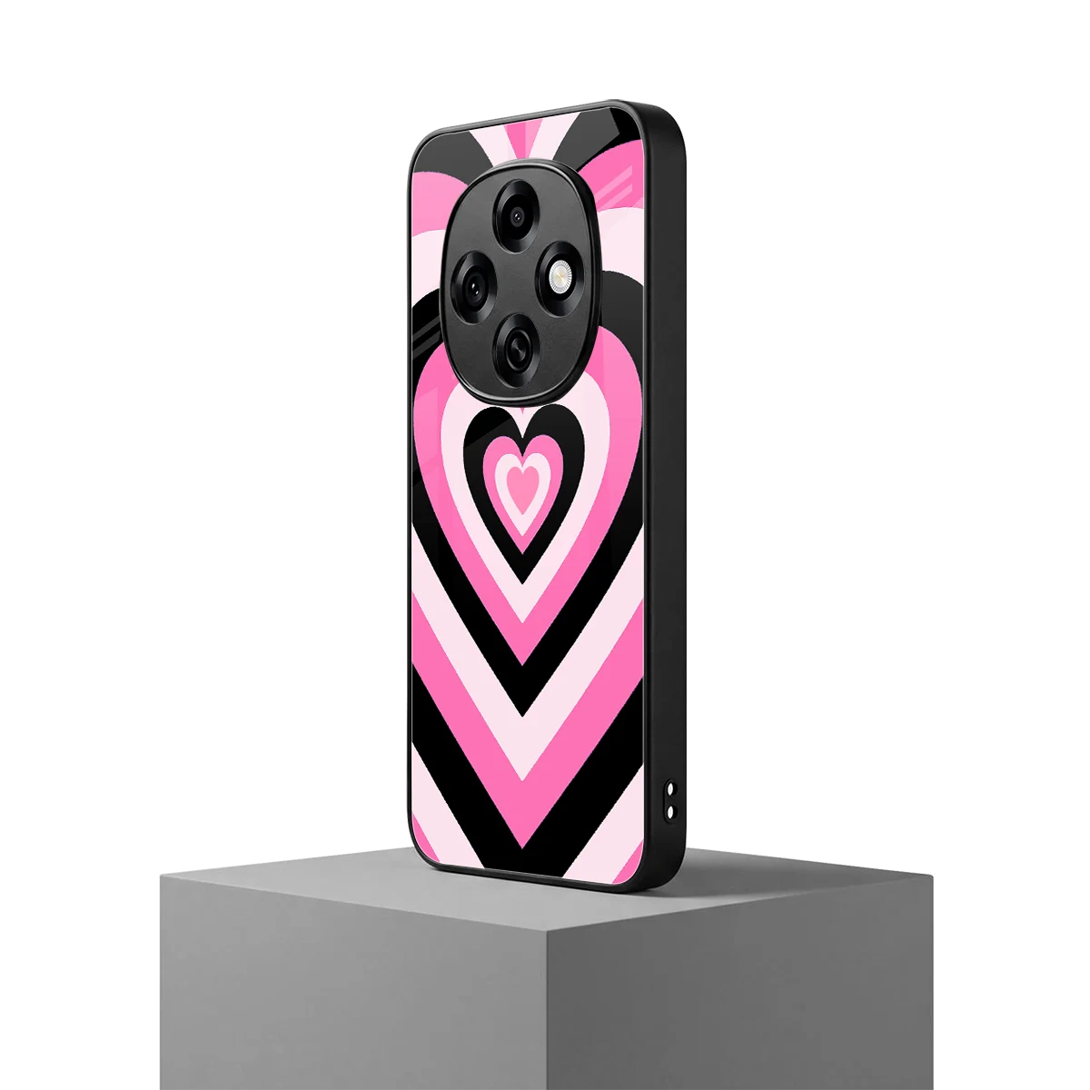 Y2K Bubblegum Hearts oppo f31 pro 5g mobile cover | shockproof glass phone case