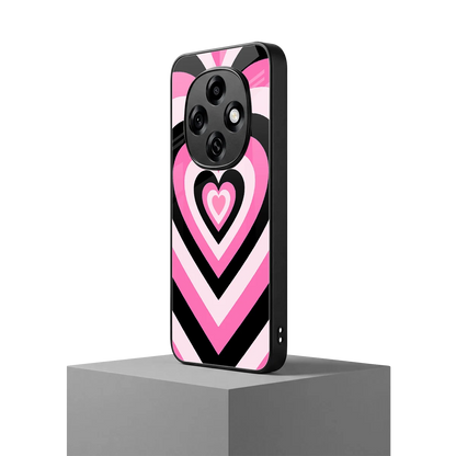 Y2K Bubblegum Hearts oppo f31 pro 5g mobile cover | shockproof glass phone case