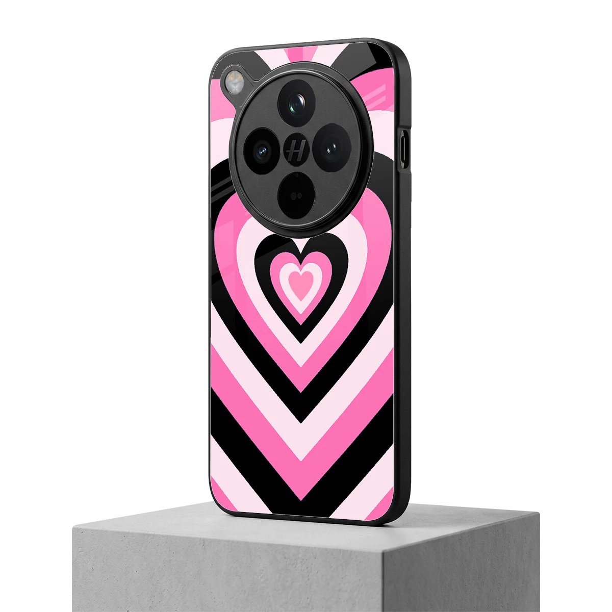 Y2K Bubblegum Hearts oppo find x8 mobile cover | shockproof glass phone case