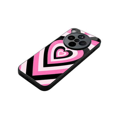 Y2K Bubblegum Hearts stylish phone case for oppo find x8 | glossy glass and slim fit