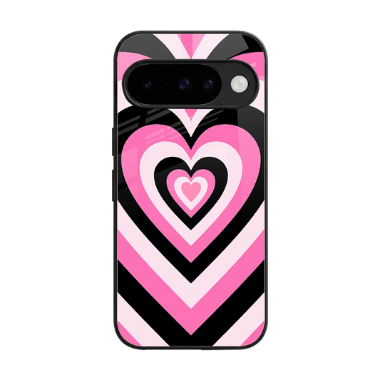 Y2K Bubblegum Hearts back phone cover | glass case for google pixel 10