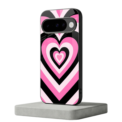 Y2K Bubblegum Hearts google pixel 10 mobile cover | shockproof glass phone case
