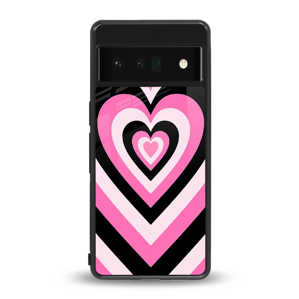 Y2K Bubblegum Hearts back phone cover | glass case for google pixel 6 pro