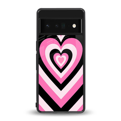 Y2K Bubblegum Hearts back phone cover | glass case for google pixel 6 pro