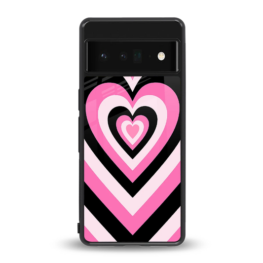 Y2K Bubblegum Hearts back phone cover | glass case for google pixel 6 pro