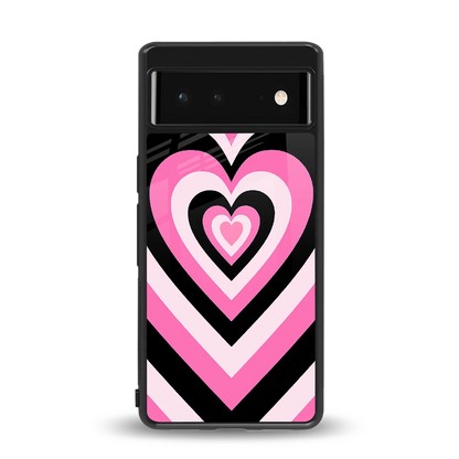 Y2K Bubblegum Hearts back phone cover | glass case for google pixel 6a