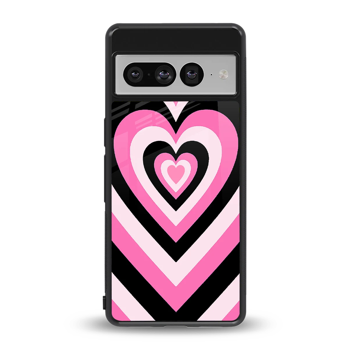 Y2K Bubblegum Hearts back phone cover | glass case for google pixel 7 pro