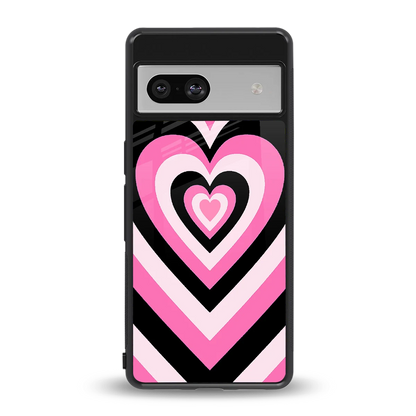Y2K Bubblegum Hearts back phone cover | glass case for google pixel 7a