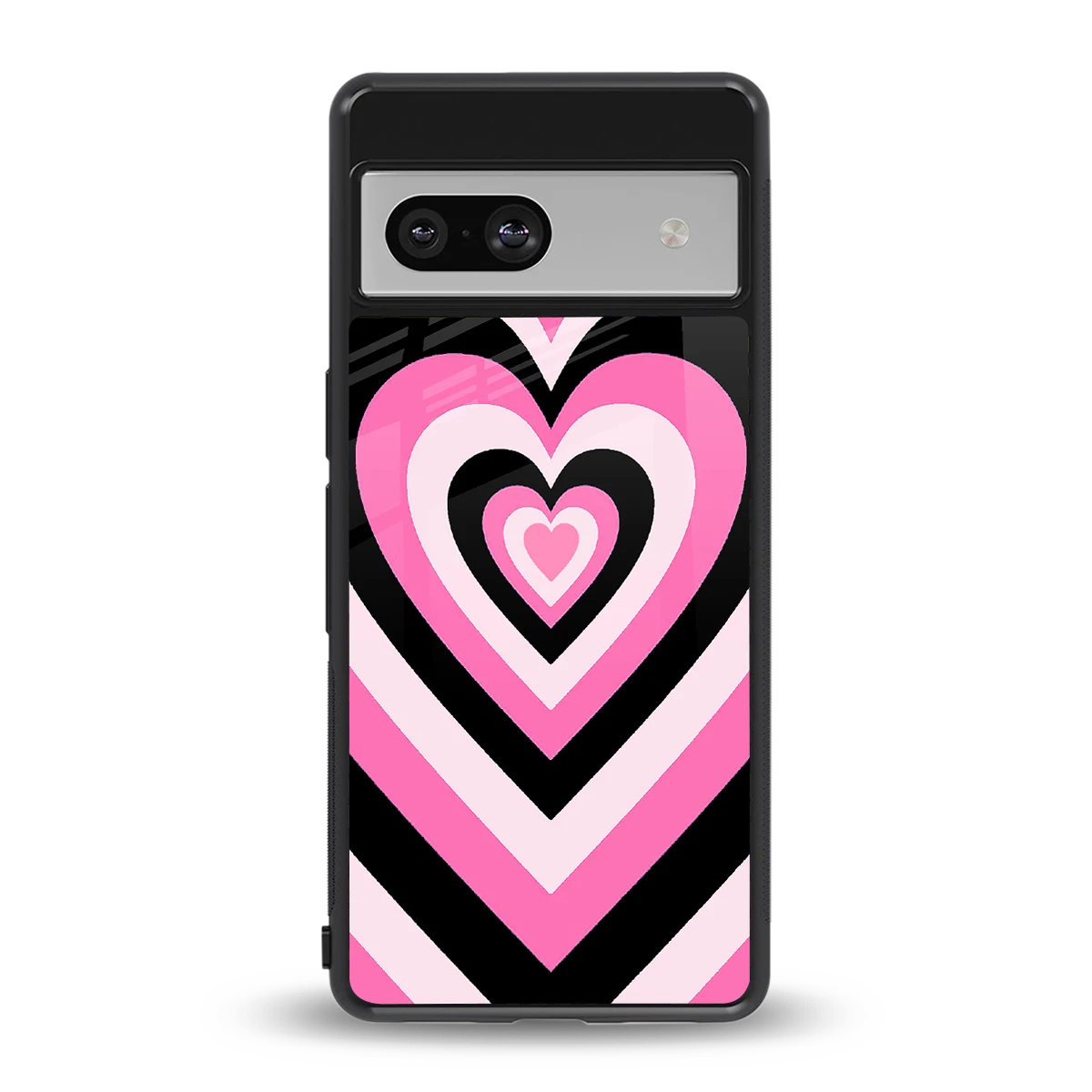 Y2K Bubblegum Hearts back phone cover | glass case for google pixel 7