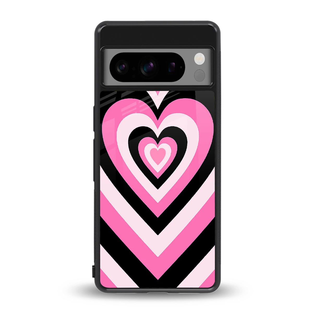 Y2K Bubblegum Hearts back phone cover | glass case for google pixel 8 pro