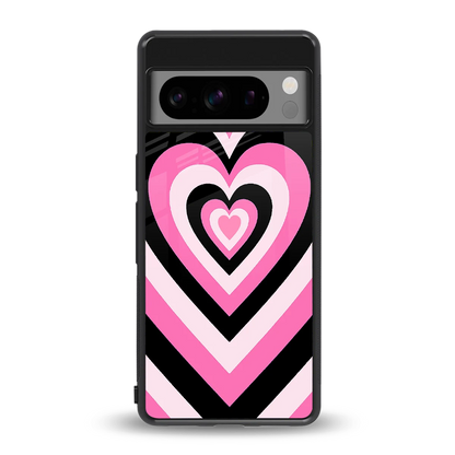Y2K Bubblegum Hearts back phone cover | glass case for google pixel 8 pro