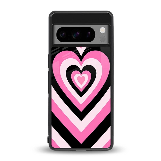 Y2K Bubblegum Hearts back phone cover | glass case for google pixel 8 pro