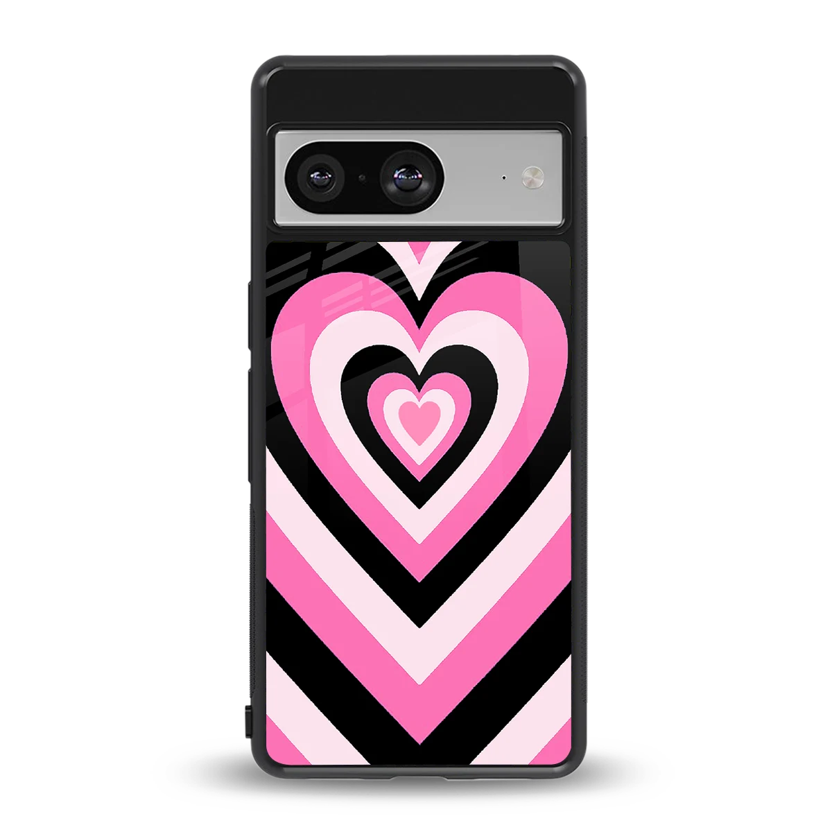 Y2K Bubblegum Hearts back phone cover | glass case for google pixel 8