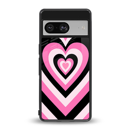 Y2K Bubblegum Hearts back phone cover | glass case for google pixel 8