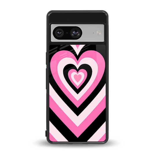 Y2K Bubblegum Hearts back phone cover | glass case for google pixel 8