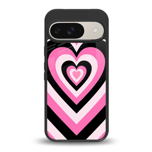 Y2K Bubblegum Hearts back phone cover | glass case for google pixel 9