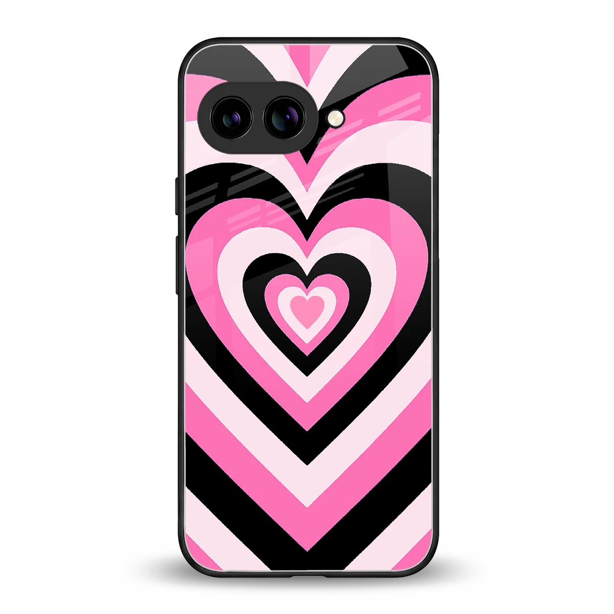 Y2K Bubblegum Hearts back phone cover | glass case for google pixel 10a