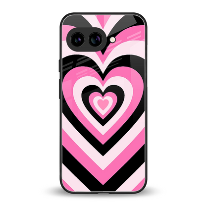 Y2K Bubblegum Hearts back phone cover | glass case for google pixel 10a