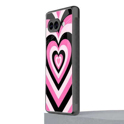 Y2K Bubblegum Hearts google pixel 10a mobile cover | shockproof glass phone case
