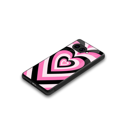 Y2K Bubblegum Hearts stylish phone case for google pixel 10a | glossy glass and slim fit