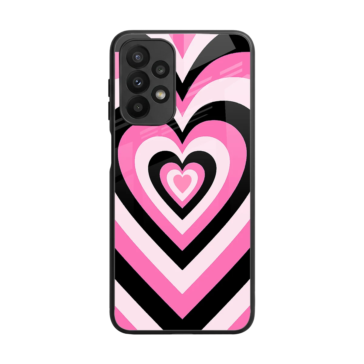 Y2K Bubblegum Hearts back phone cover | glass case for samsung galaxy a23