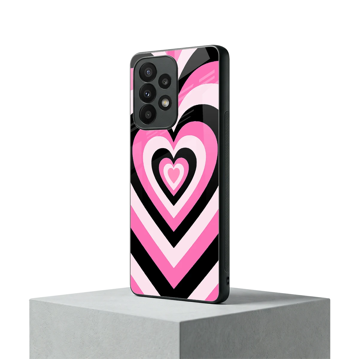 Y2K Bubblegum Hearts samsung galaxy a23 mobile cover | shockproof glass phone case
