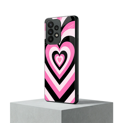 Y2K Bubblegum Hearts samsung galaxy a23 mobile cover | shockproof glass phone case
