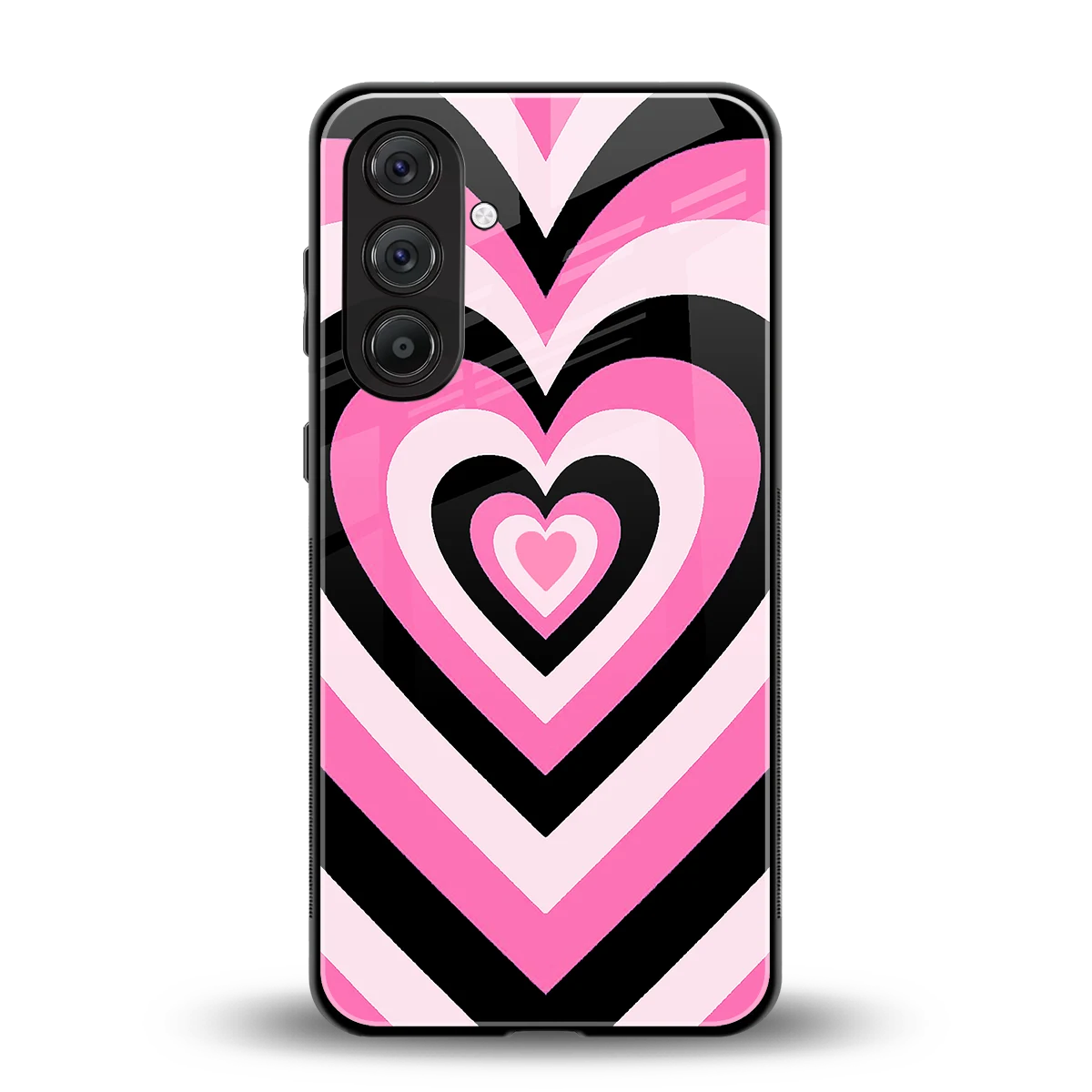Y2K Bubblegum Hearts back phone cover | glass case for samsung galaxy m36 5g