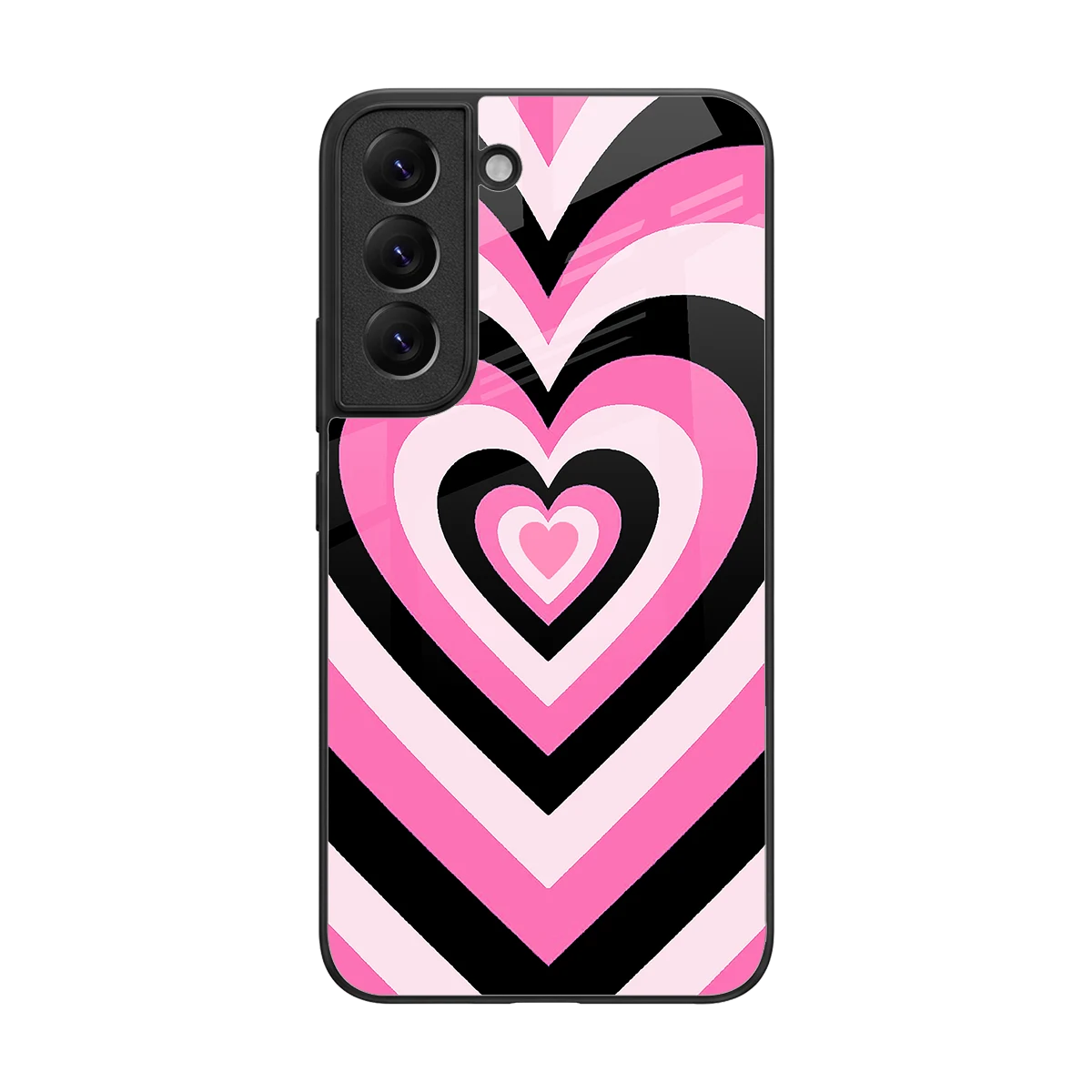 Y2K Bubblegum Hearts back phone cover | glass case for samsung galaxy s22